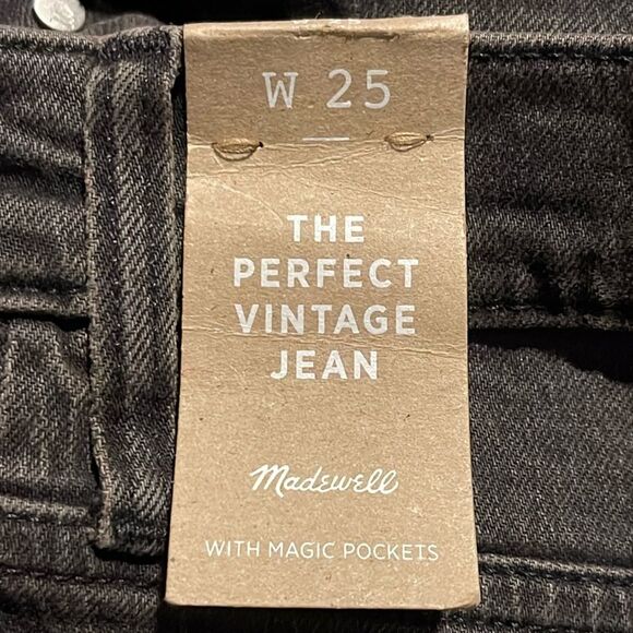 Madewell NWT The Perfect Vintage High Rise Jeans Size 25 in Lunar Wash - Picture 9 of 10
